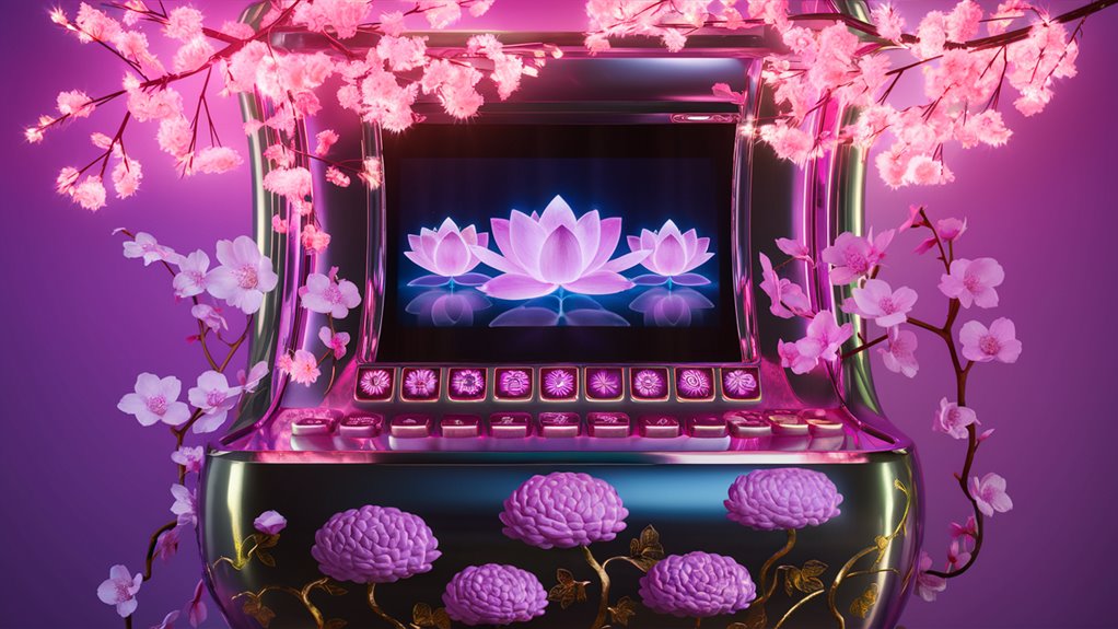 flowers growing in light