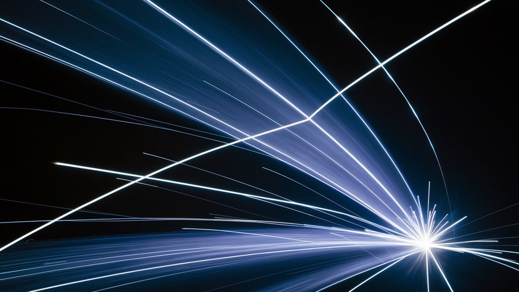 curved observations with charged particles