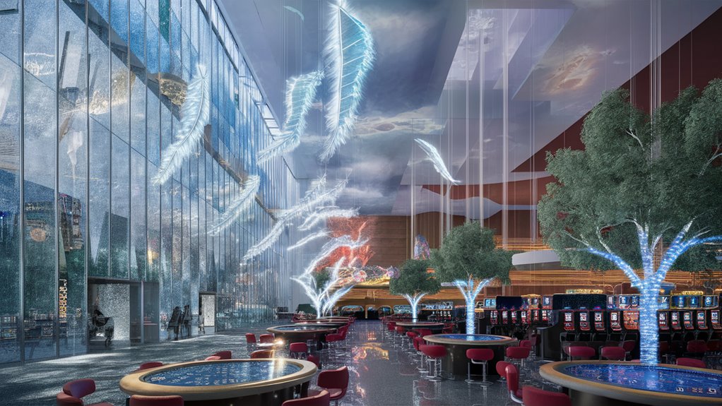 digital environment simulates outdoors