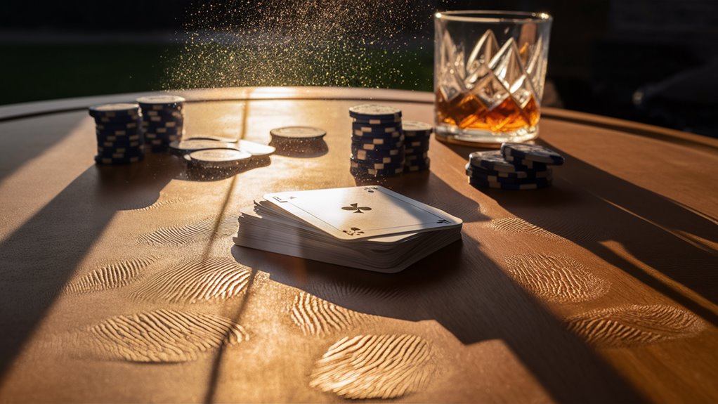 dust surges through tables