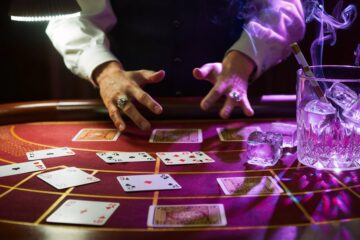 relaxing blackjack dealer cues
