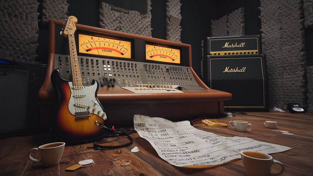 creating music in studio