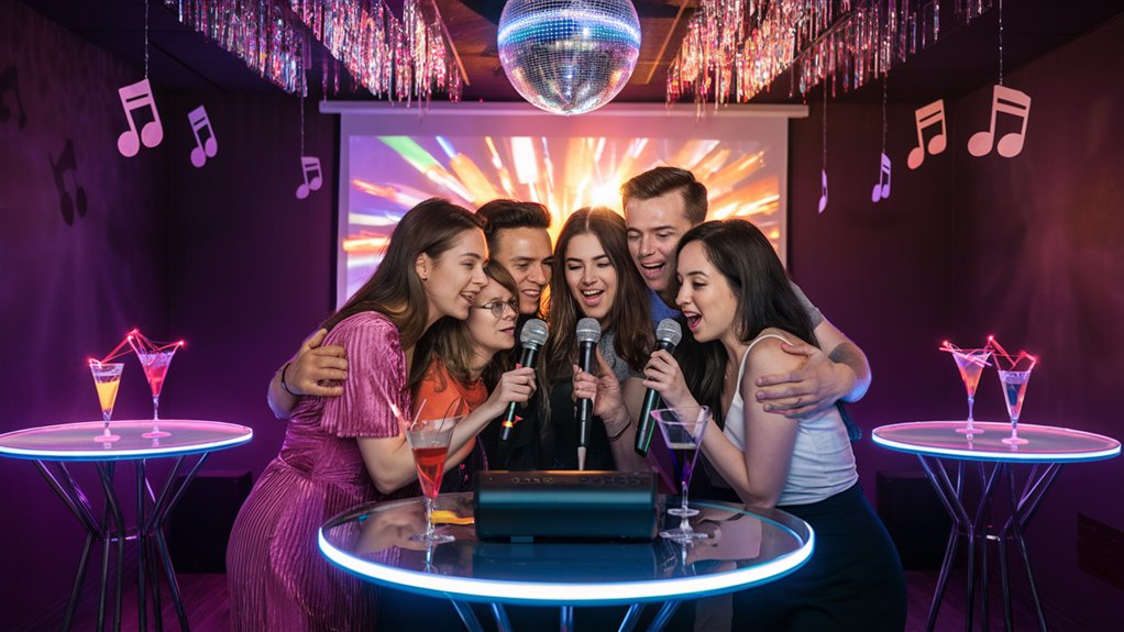 fun singing with friends