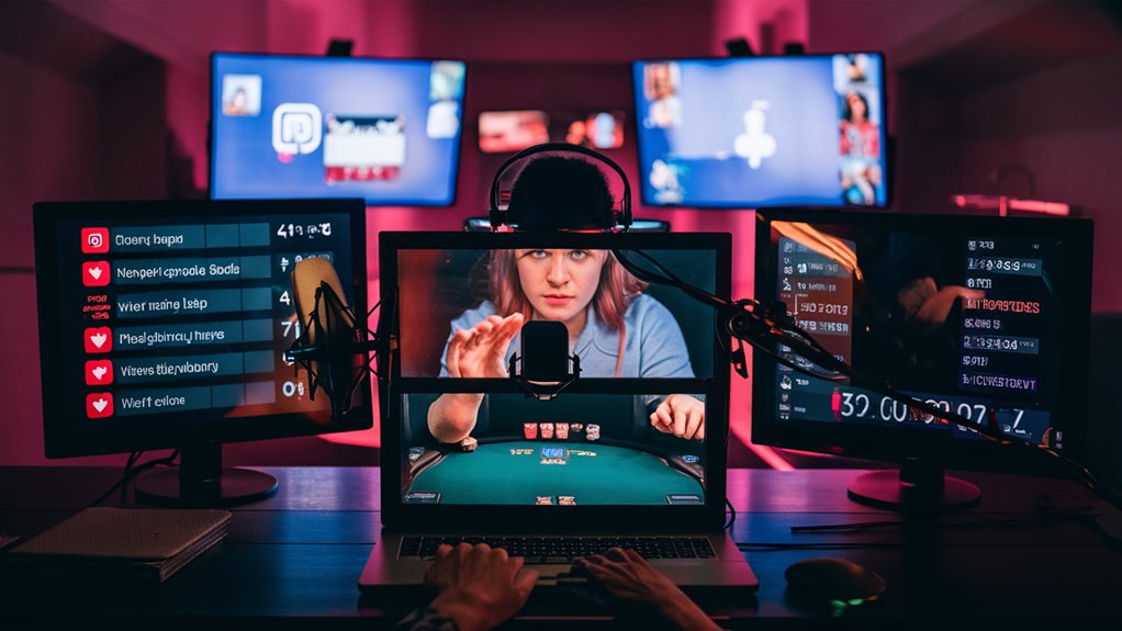 gamble games broadcast online