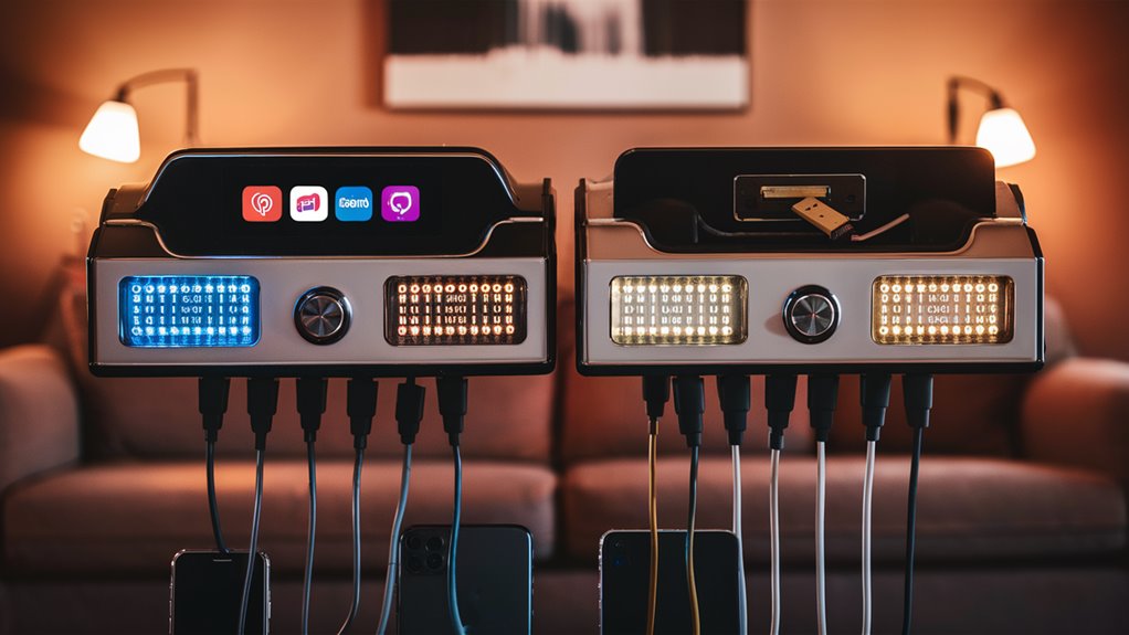 music device connection features