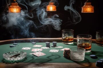 poker players smoking cannabis