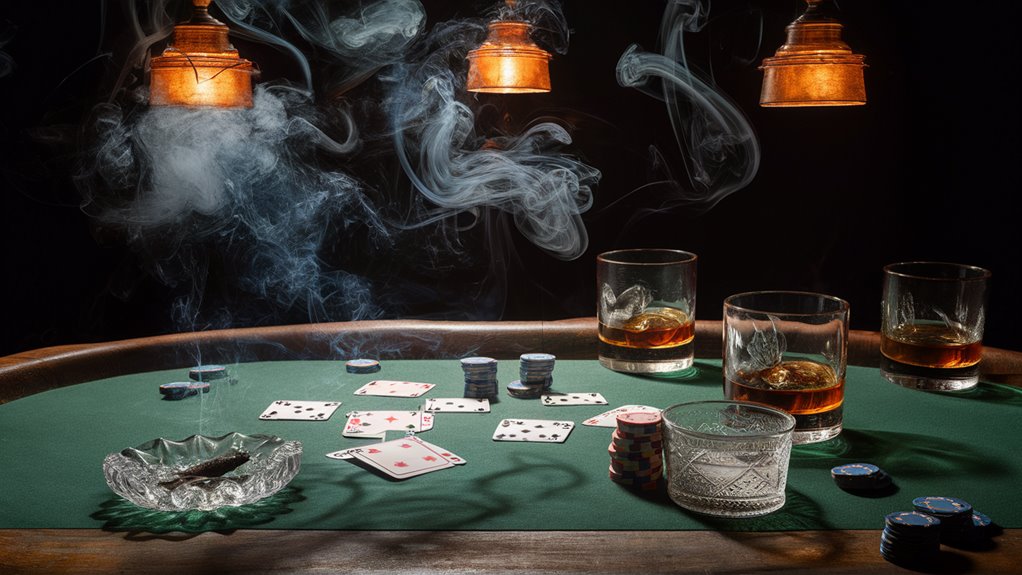 poker players smoking cannabis