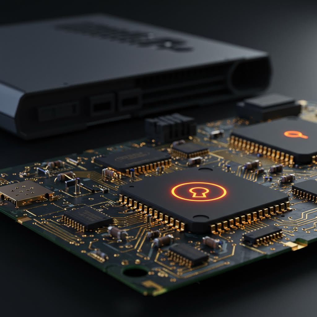 정밀한 반도체 위에 새겨진 상징은 루믹스를 닮은 구축 원리처럼 신뢰의 의미를 비춰내는 인상