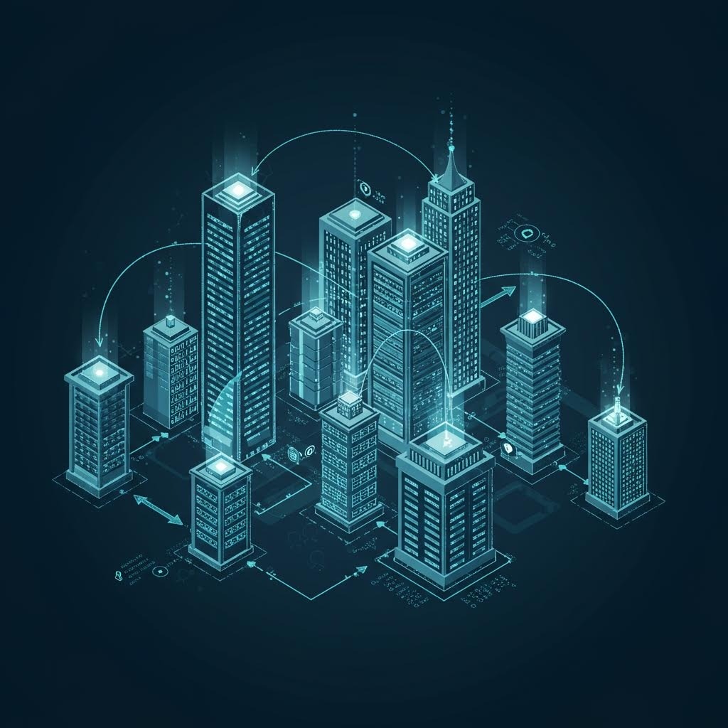 나무 형태 인포그래픽: 뿌리 'Memory-based alloc/reaching', 줄기 'Allocation', 가지마다 VM·Memory·Storage 등 자원 할당 개념 아이콘 배치.