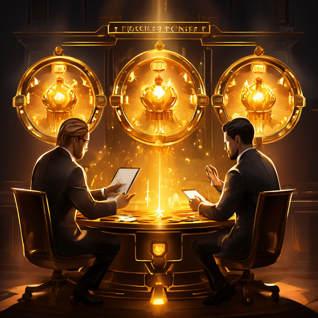 네 명의 전문가 패널이 네 개의 빛나는 황금 열쇠를 기준으로 최고의 선수를 선발하는 모습입니다.