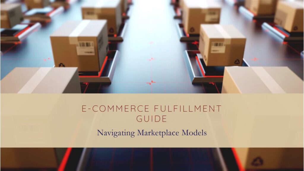 Marketplace orders moving through a fulfillment center, illustrating how shipping and order handling affect seller selection.
